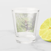 Braunbärenfamilie Schnapsglas (Rückseite)