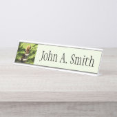 Braunbärenfamilie Schreibtischnamensplakette (Vorderseite )