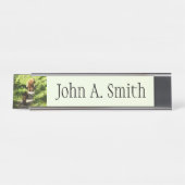 Braunbärenfamilie Schreibtischnamensplakette (Vorderseite )