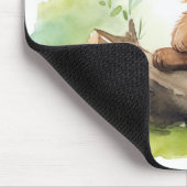 Braunbärenkuppe im Log Mousepad (Ecke)