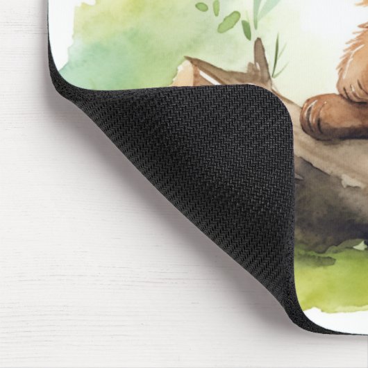 Braunbärenkuppe im Log Mousepad (Ecke)