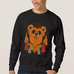 Braunbärenwald Tier Natur Außenbereich Sweatshirt