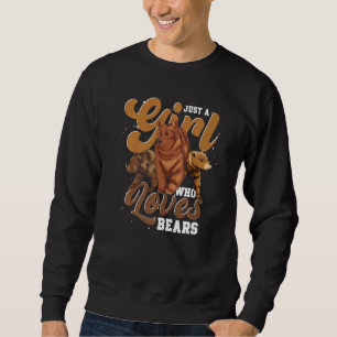 Braunbärenwald Tiermädchen Tierfrauen Bären Sweatshirt