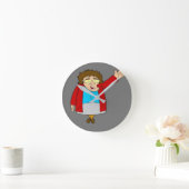 Braunbäume Runde Wanduhr (Zuhause)