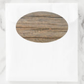 Braunbaumholz nah ovaler aufkleber (Tasche)