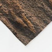 Braunbaumrinde in Nahaufnahmen Fleecedecke (Ecke)