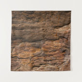 Braunbaumrinde in Nahaufnahmen Wandteppich (Vorderseite (Horizontal))