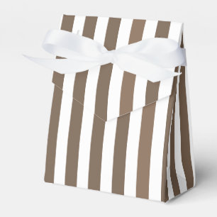 Braunbeige-weiße Streifen Geschenkschachtel