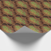 Braunbein Spaß Geburtstag Geschenkpapier (Ecke)