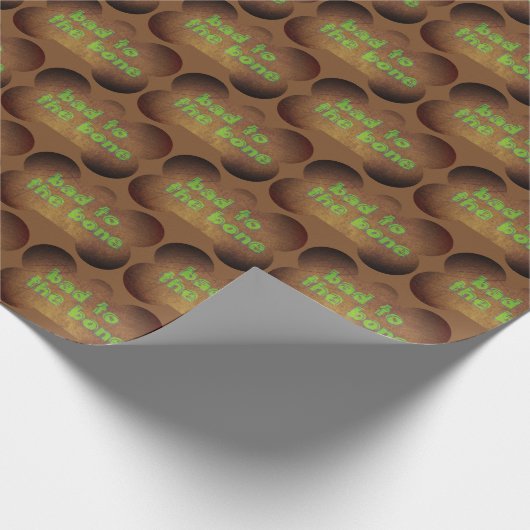 Braunbein Spaß Geburtstag Geschenkpapier (Ecke)