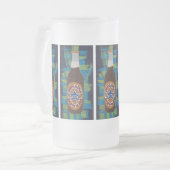 Braunbier Mattglas Bierglas (Vorderseite Links)