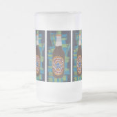 Braunbier Mattglas Bierglas (Mittel)