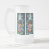 Braunbier Mattglas Bierglas (Links)
