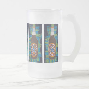 Braunbier Mattglas Bierglas