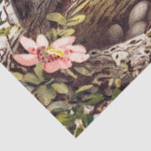 Braunbird und Nest Decoupage Set Rose 1 von 4 Seidenpapier (Detail)