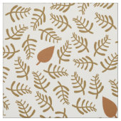 Braunblätter und Blätter Stoff (Muster)