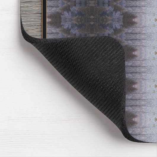 Braunblau und Gemusterter Teppichstil Mousepad (Ecke)