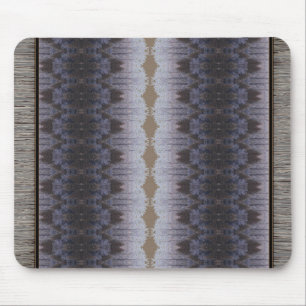 Braunblau und Gemusterter Teppichstil Mousepad