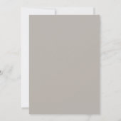 Braunblaue Blätterhochzeit Einladung (Rückseite)