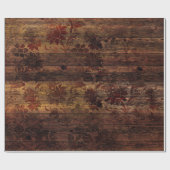 Braunblumenholz Geschenkpapier (Flach)