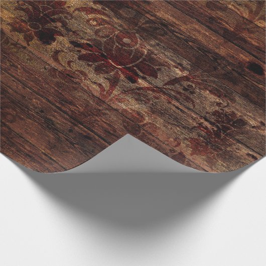 Braunblumenholz Geschenkpapier (Ecke)