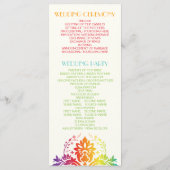 Braunbogen-Farben-Damastenheirat Programm (Rückseite)