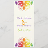 Braunbogen-Farben-Damastenheirat Programm (Vorderseite)