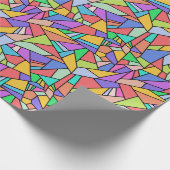 Braunbogen Geometrisches Glas Geburtstag Geschenkpapier (Ecke)