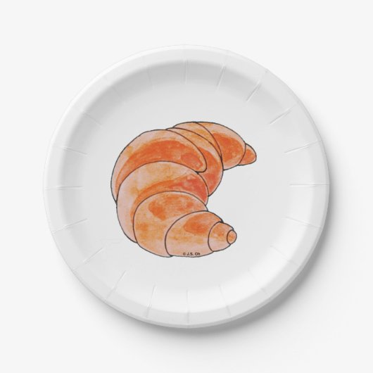 Braunbrot Pappteller (Vorderseite)