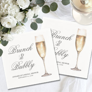 Braunch und Sprudel Junggesellinnen-Abschied Serviette