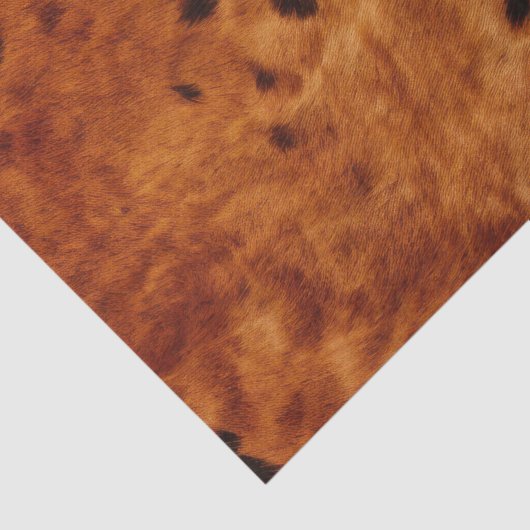 Brauncreme-Cowhide-Hochzeit Seidenpapier (Detail)