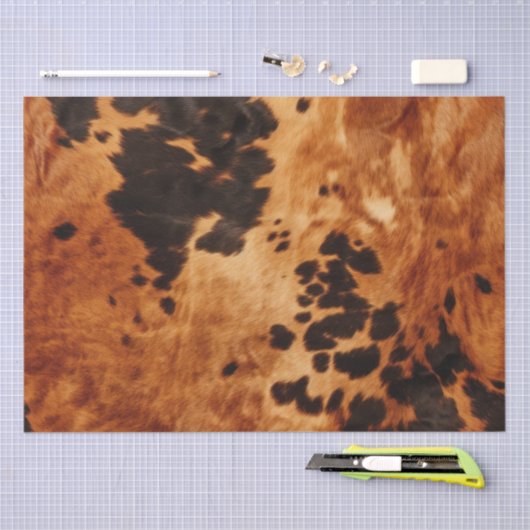 Brauncreme-Cowhide-Hochzeit Seidenpapier (Handwerk)