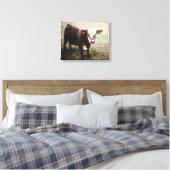 Brauncreme Leinwanddruck (Insitu (Schlafzimmer))