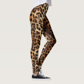 Brauncreme Leopard Leggings (Rechts)