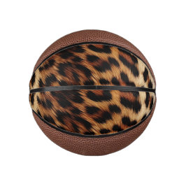 Brauncreme Leopard Mini Basketball