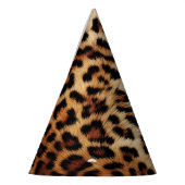 Brauncreme Leopard Partyhütchen (Links)