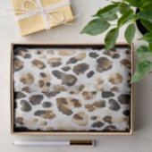 Brauncreme Leopard Seidenpapier (Geschenk)