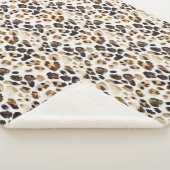 Brauncreme Leopard Sherpadecke (3/4)