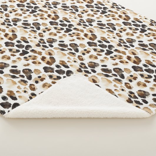 Brauncreme Leopard Sherpadecke (3/4)