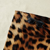 Brauncreme Leopard Strandtuch (Beispiel)