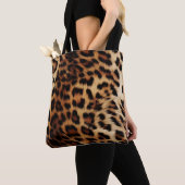Brauncreme Leopard Tasche (Von Nahem)