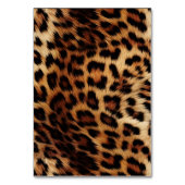 Brauncreme Leopard Tischnummer (Rückseite)