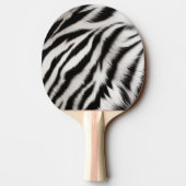 Brauncreme Leopard Tischtennis Schläger (Rückseite)