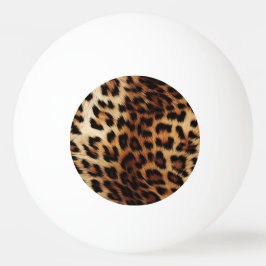 Brauncreme Leopard Tischtennisball