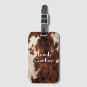 Brauncreme Südwestküste Gepäckanhänger (Vorderseite Vertikal)