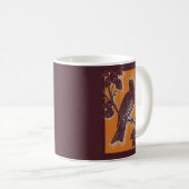 Braundrossel mit Orange Kaffeetasse (VorderseiteRechts)