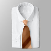 Braune Abstrakte Streifen Krawatte (Gebunden)