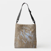 Braune abstrakte Tasche (Rückseite)