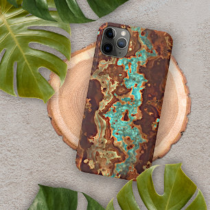 Braune Aqua Türkis Grüne Geode Marmor Kunst Case-Mate iPhone Hülle