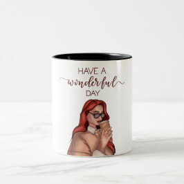 Braune Ästhetik Mädchen Inspiration Tasse
